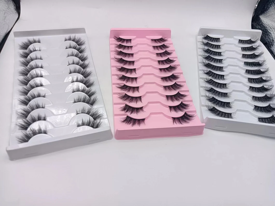 Wholesale Natural Curly Half Lash Handmade Vegan 3D Faux Mink Half Circle Eyelashes Supplier